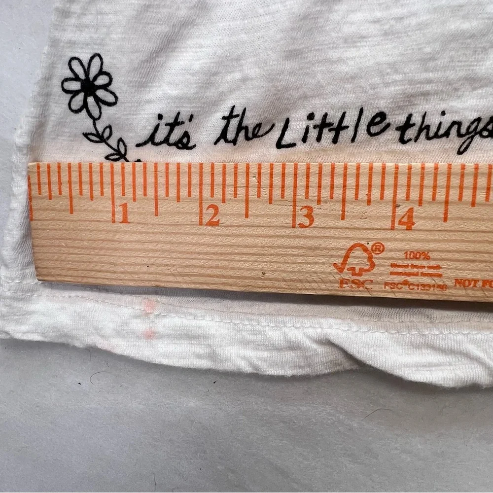 Natural Life Womens Oversized Cotton Doodle Tee Sz XXL Boho Hippie Casual - Picture 11 of 14